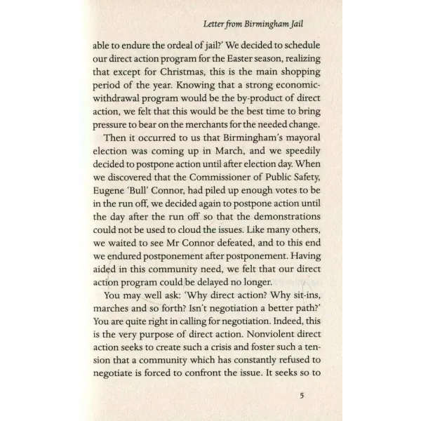 Letter from Birmingham Jail. Martin L. King