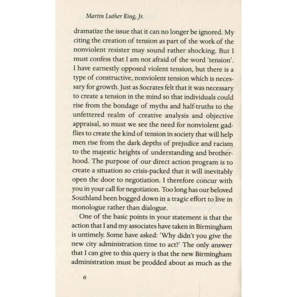 Letter from Birmingham Jail. Martin L. King