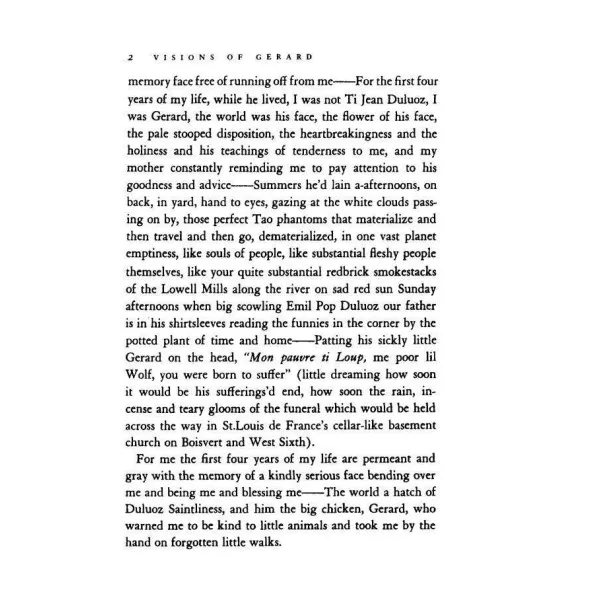 Visions of Gerard. Jack Kerouac