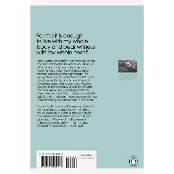 Personal Writings. Albert Camus