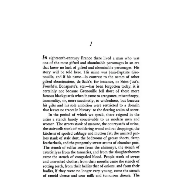 Perfume. Patrick Suskind