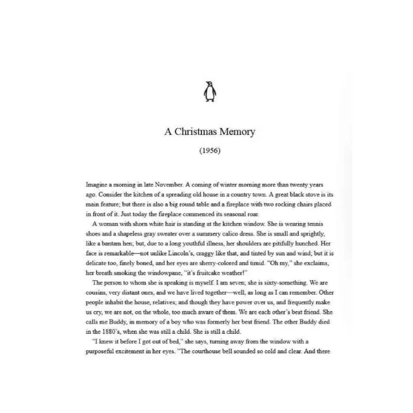 A Christmas Memory. Truman Capote
