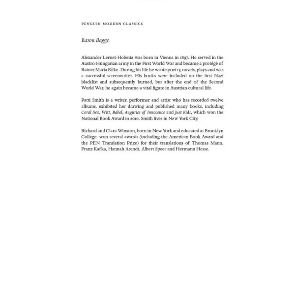Baron Bagge. Alexander Lernet-Holenia
