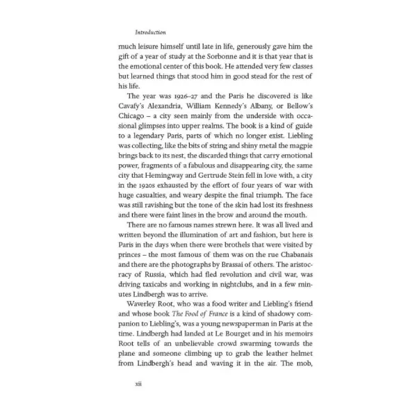 Between Meals. An Appetite for Paris. A. J. Liebling