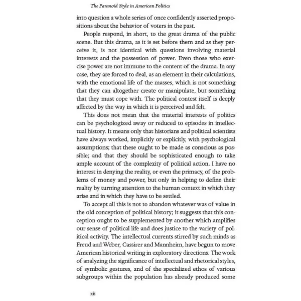 The Paranoid Style in American Politics. Richard Hofstadter