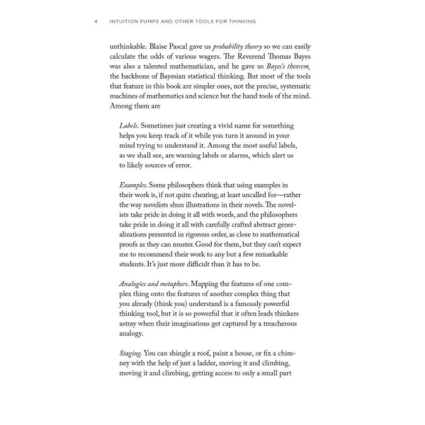 Intuition Pumps and Other Tools for Thinking. Daniel C Dennett