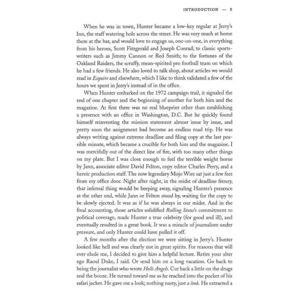 Fear and Loathing at Rolling Stone. Hunter S Thompson