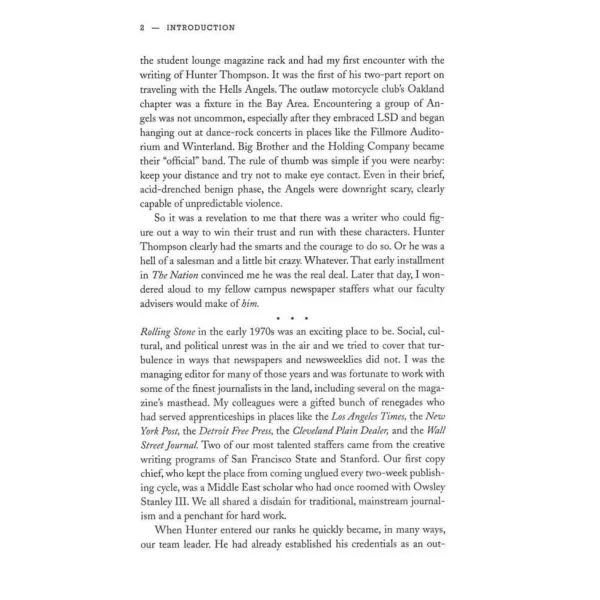 Fear and Loathing at Rolling Stone. Hunter S Thompson