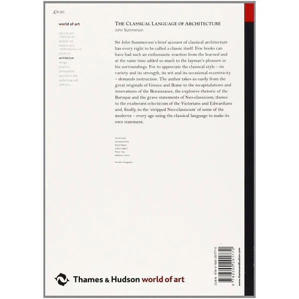 The Classical Language of Architecture