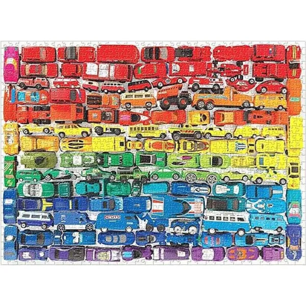 Rainbow Toy Cars 1000 Piece Puzzle