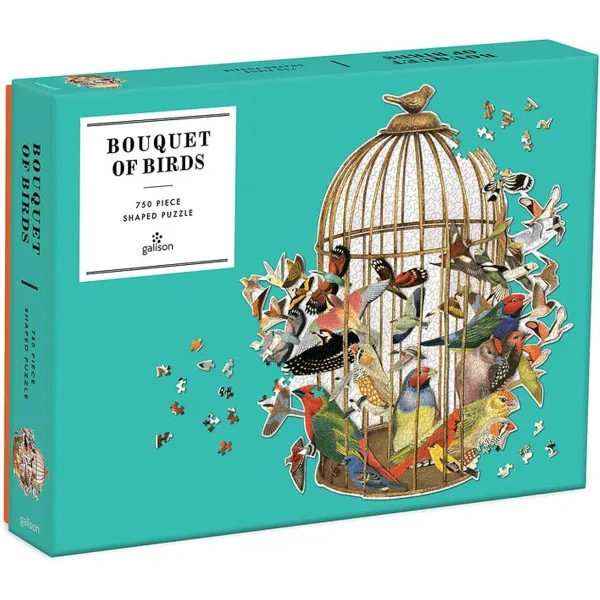Bouquet of Birds 750 Piece Shaped Puzzle