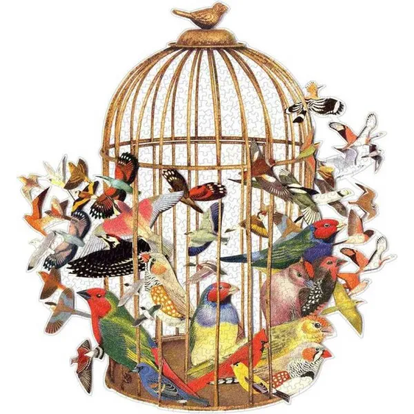 Bouquet of Birds 750 Piece Shaped Puzzle