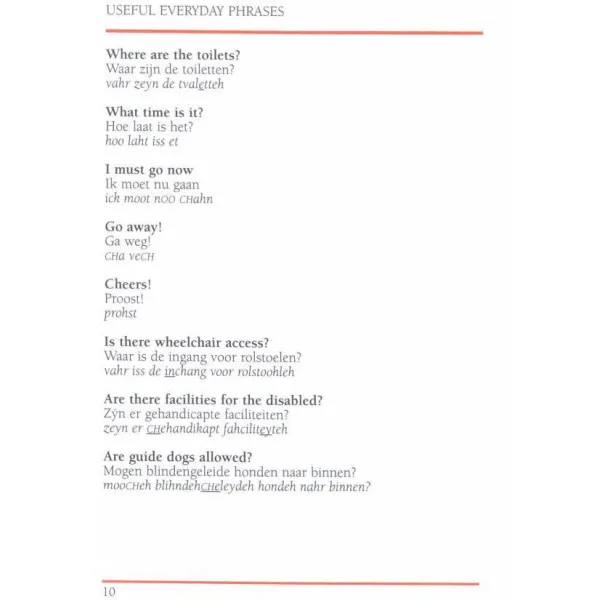 Dutch Phrase Book