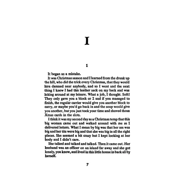 Post Office. Charles Bukowski