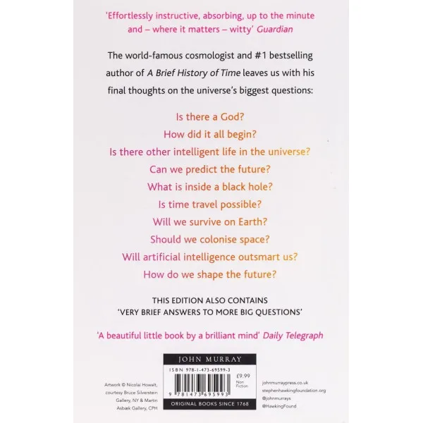 Brief Answers to the Big Questions: the final book from Stephen Hawking