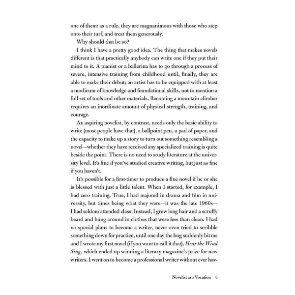 Novelist as a Vocation