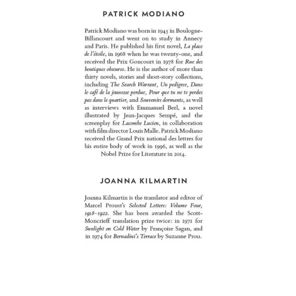 The Search Warrant. Patrick Modiano