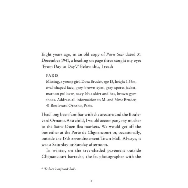 The Search Warrant. Patrick Modiano