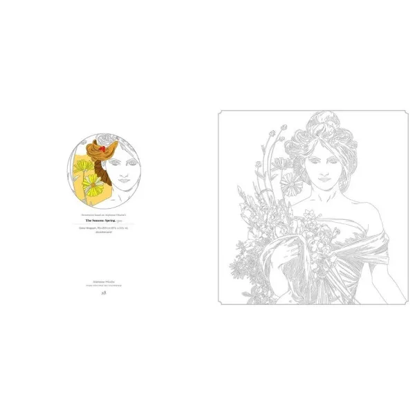 Alphonse Mucha (Art Colouring Book)