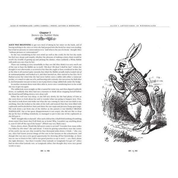 Alice's Adventures in Wonderland : Unabridged, with Poems, Letters & Biography 