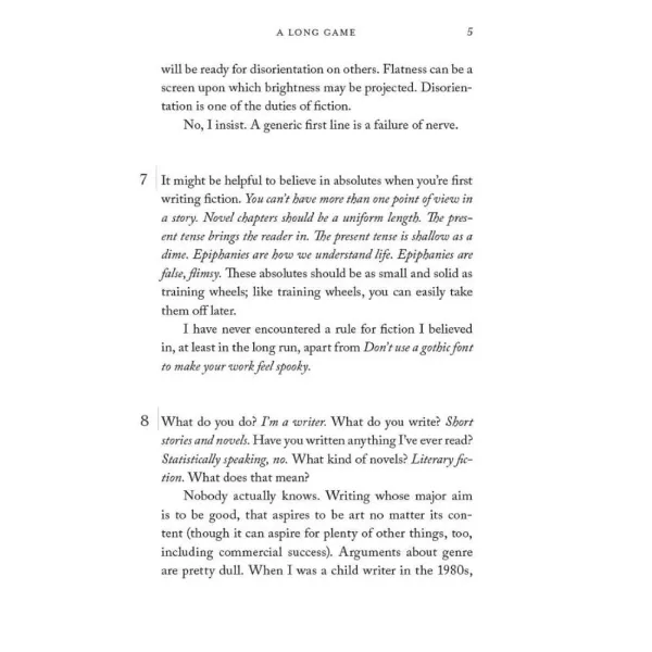 A Long Game: How to Write Fiction