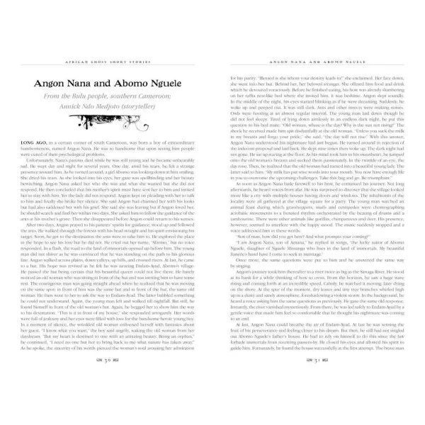 African Ghost Short Stories