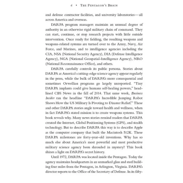 The Pentagon's Brain. Annie Jacobsen