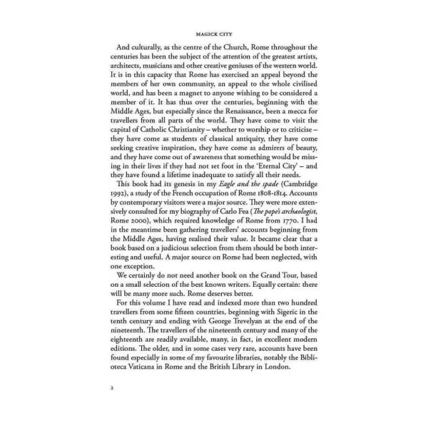 Magick City. Travellers to Rome. Volume I