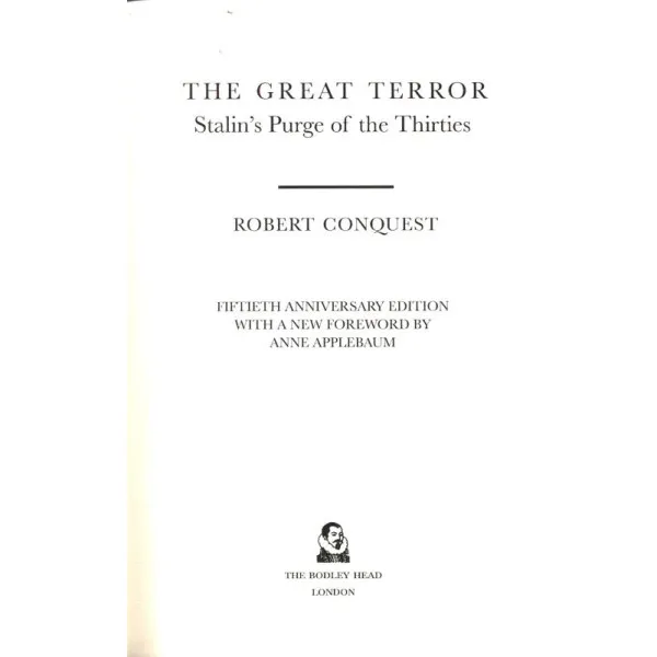 The Great Terror. Robert Conquest