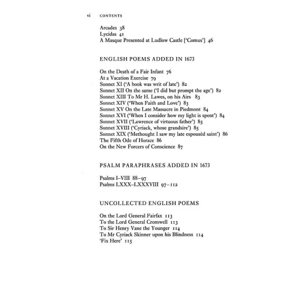 The Complete English Poems. John Milton
