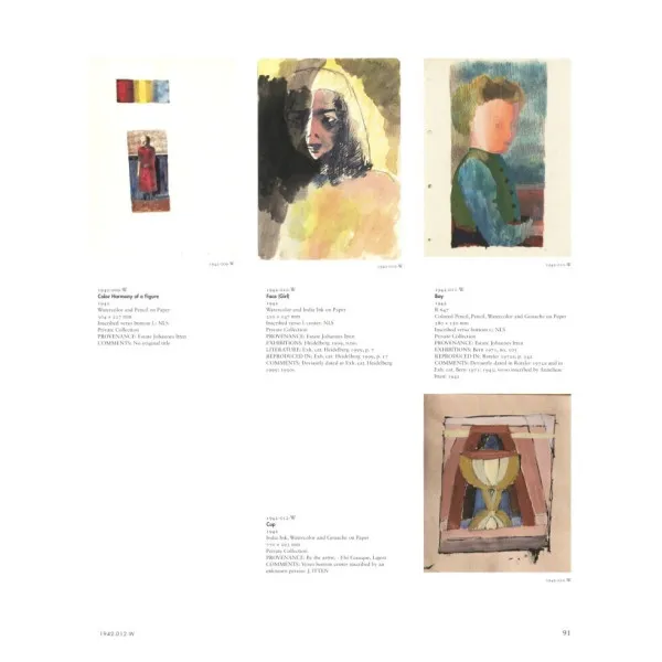 Johannes Itten Vol. II : Catalogue Raisonne Vol.II. Paintings, Watercolors, Drawings. 1939-1967