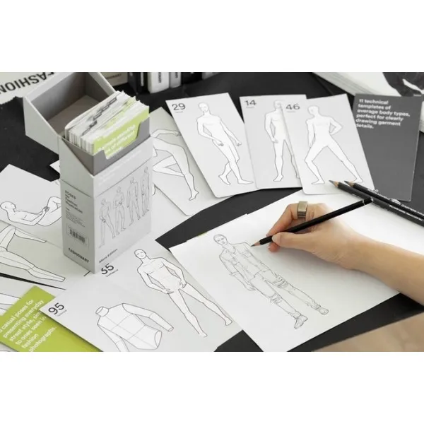 Poses for Fashion Illustration - Mens (Card Box)